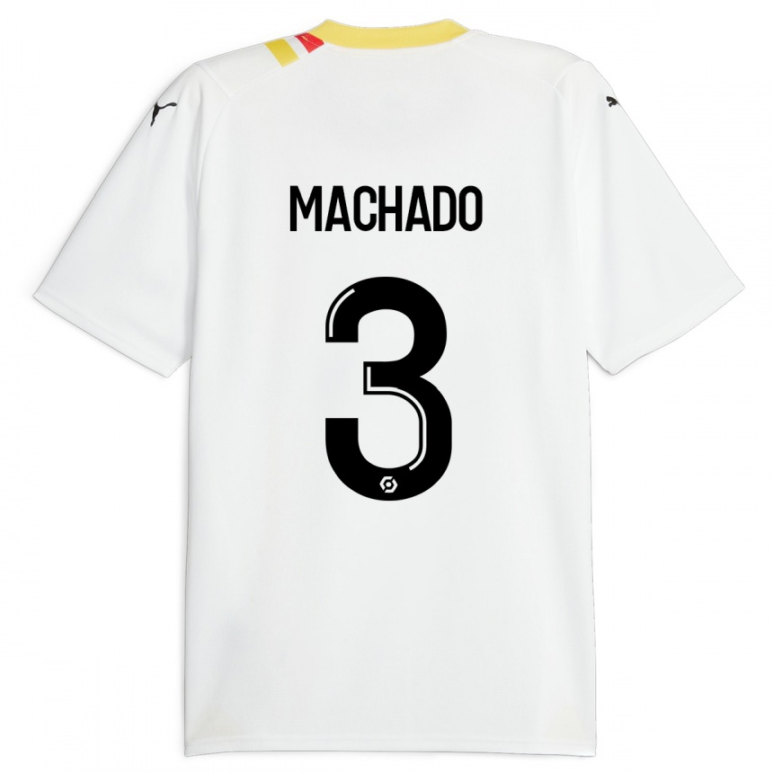 Kinder Fußball Deiver Machado #3 Schwarz Auswärtstrikot Trikot 2023/24 T-Shirt Luxemburg