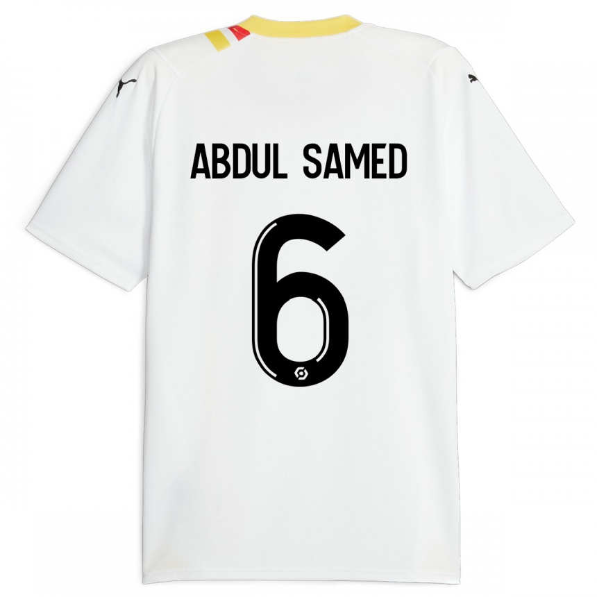 Kinder Fußball Salis Abdul Samed #6 Schwarz Auswärtstrikot Trikot 2023/24 T-Shirt Luxemburg