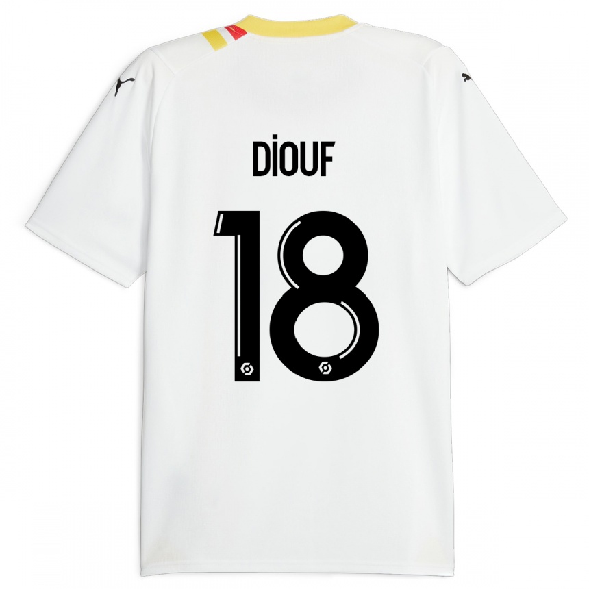 Kinder Fußball Andy Diouf #18 Schwarz Auswärtstrikot Trikot 2023/24 T-Shirt Luxemburg