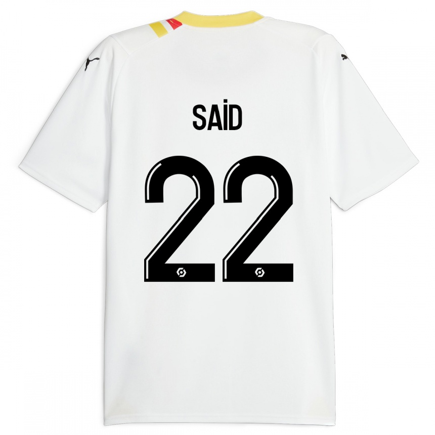 Kinder Fußball Wesley Saïd #22 Schwarz Auswärtstrikot Trikot 2023/24 T-Shirt Luxemburg