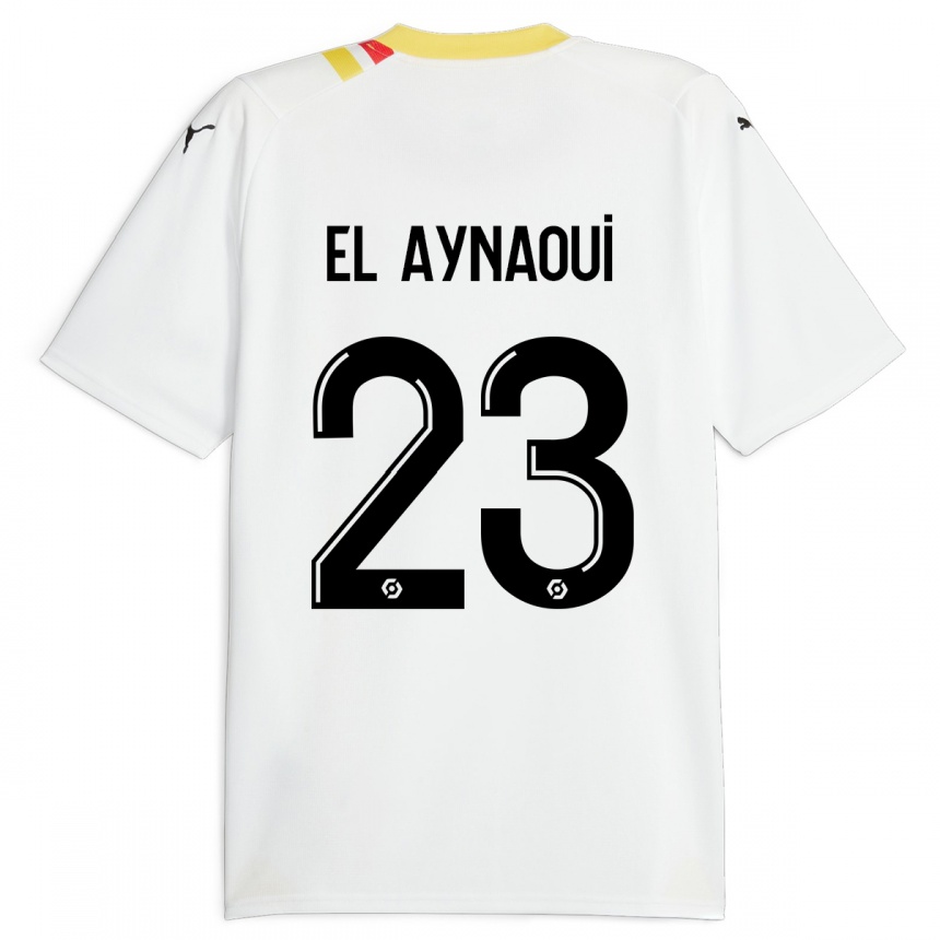 Kinder Fußball Neil El Aynaoui #23 Schwarz Auswärtstrikot Trikot 2023/24 T-Shirt Luxemburg