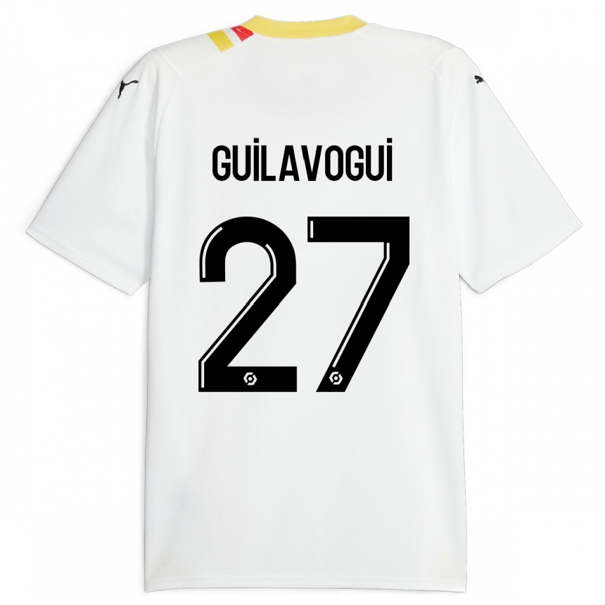 Kinder Fußball Morgan Guilavogui #27 Schwarz Auswärtstrikot Trikot 2023/24 T-Shirt Luxemburg