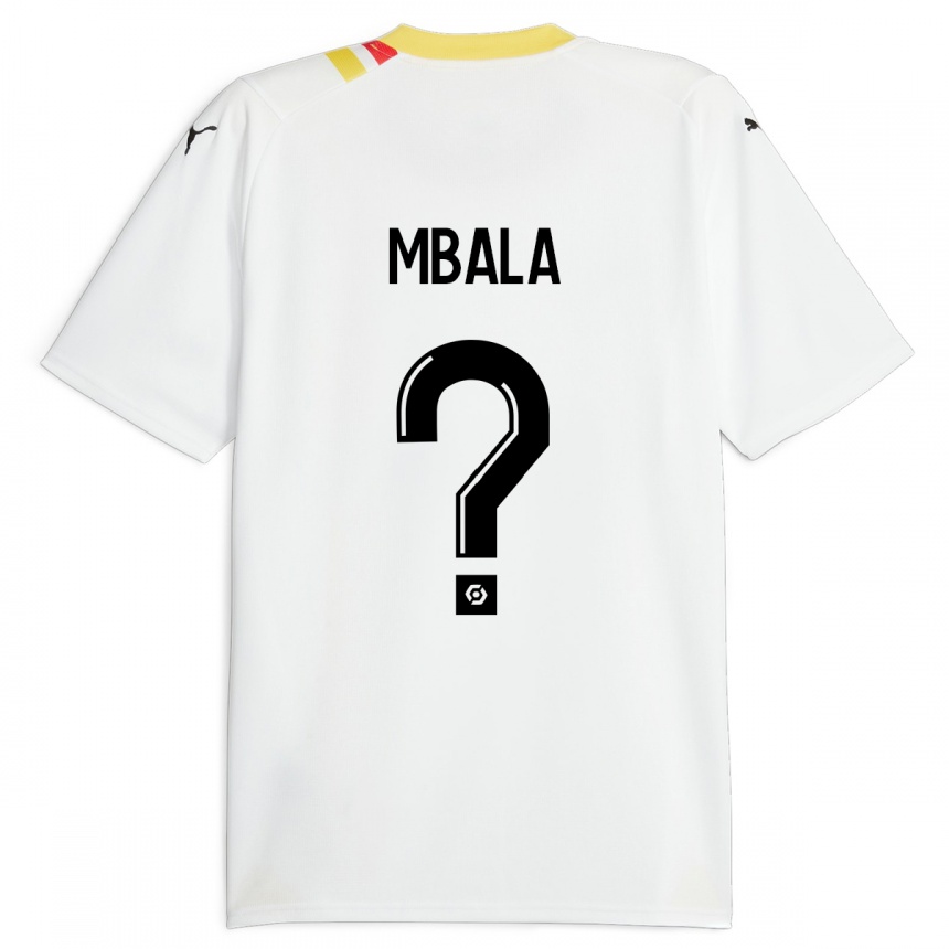 Kinder Fußball Keny Mbala #0 Schwarz Auswärtstrikot Trikot 2023/24 T-Shirt Luxemburg