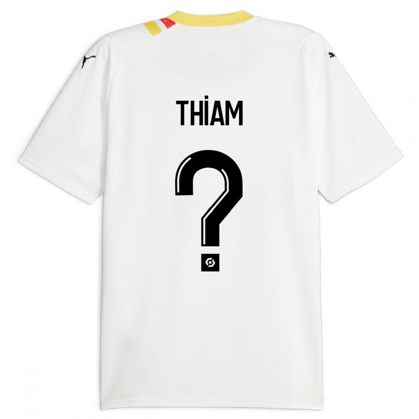 Kinder Fußball Mamadou Thiam #0 Schwarz Auswärtstrikot Trikot 2023/24 T-Shirt Luxemburg