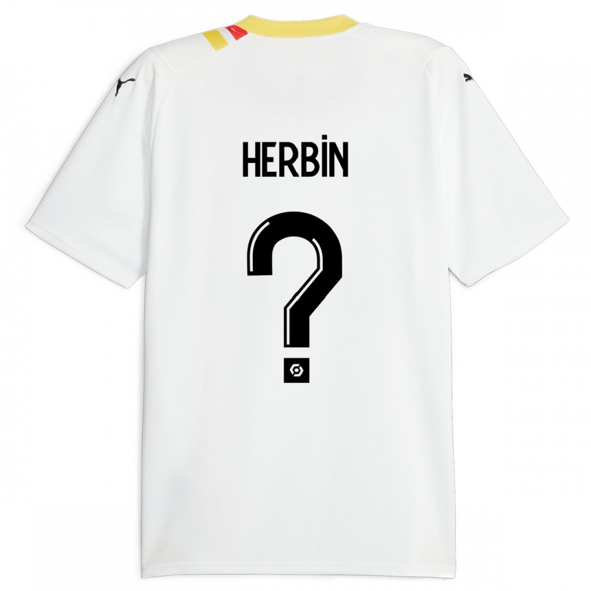 Kinder Fußball Grégoire Herbin #0 Schwarz Auswärtstrikot Trikot 2023/24 T-Shirt Luxemburg