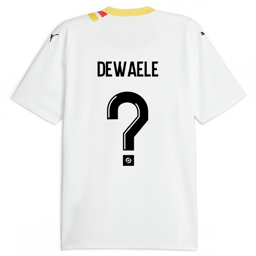 Kinder Fußball Florian Dewaele #0 Schwarz Auswärtstrikot Trikot 2023/24 T-Shirt Luxemburg