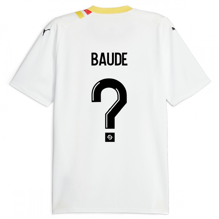 Kinder Fußball Léo Baudé #0 Schwarz Auswärtstrikot Trikot 2023/24 T-Shirt Luxemburg