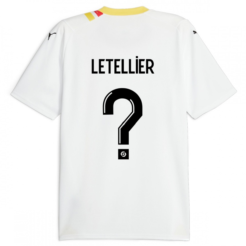 Kinder Fußball Trévor Letellier #0 Schwarz Auswärtstrikot Trikot 2023/24 T-Shirt Luxemburg