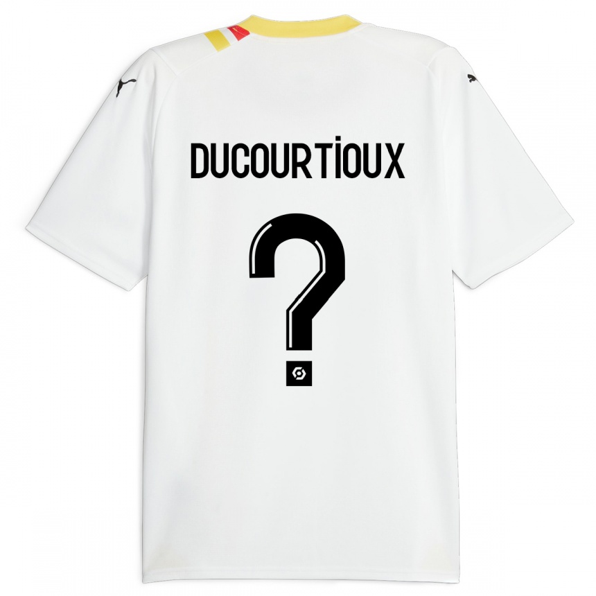Kinder Fußball Ilan Ducourtioux #0 Schwarz Auswärtstrikot Trikot 2023/24 T-Shirt Luxemburg