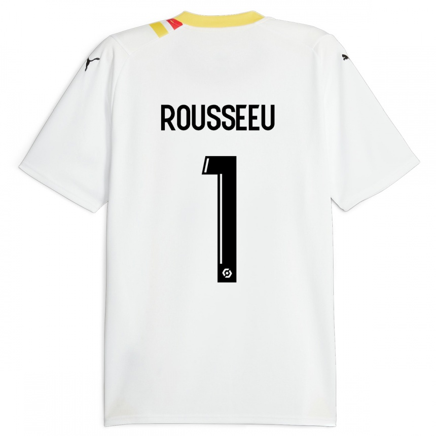 Kinder Fußball Justine Rousseeu #1 Schwarz Auswärtstrikot Trikot 2023/24 T-Shirt Luxemburg