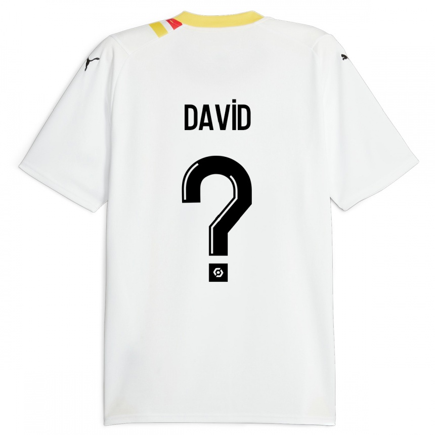 Kinder Fußball Tess David #0 Schwarz Auswärtstrikot Trikot 2023/24 T-Shirt Luxemburg