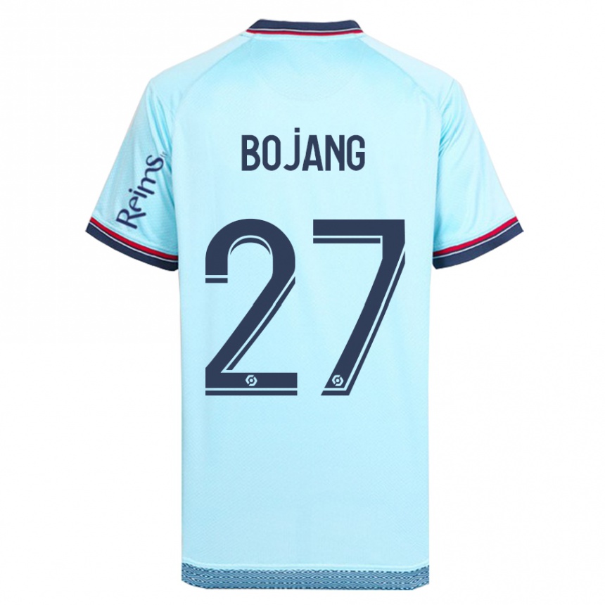 Kinder Fußball Adama Bojang #27 Himmelblau Auswärtstrikot Trikot 2023/24 T-Shirt Luxemburg