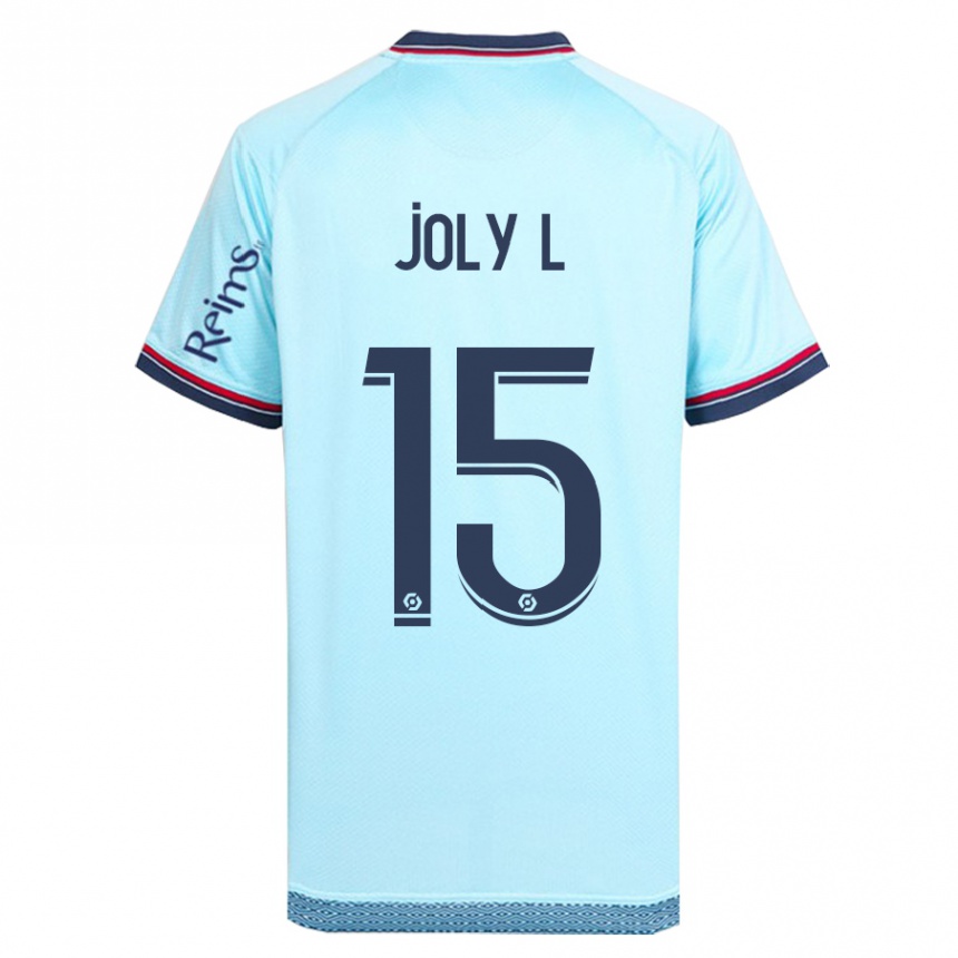 Kinder Fußball Lou Ann Joly #15 Himmelblau Auswärtstrikot Trikot 2023/24 T-Shirt Luxemburg