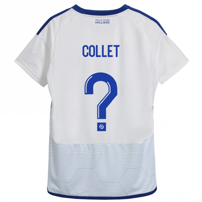 Kinder Fußball Arthur Tirard Collet #0 Weiß Auswärtstrikot Trikot 2023/24 T-Shirt Luxemburg
