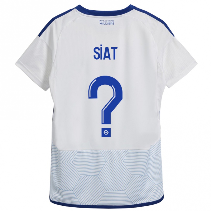 Kinder Fußball Victor Siat #0 Weiß Auswärtstrikot Trikot 2023/24 T-Shirt Luxemburg