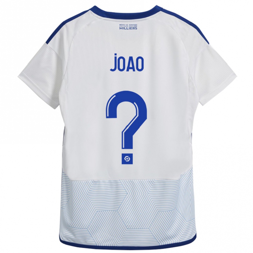 Kinder Fußball Tchoula Joâo #0 Weiß Auswärtstrikot Trikot 2023/24 T-Shirt Luxemburg