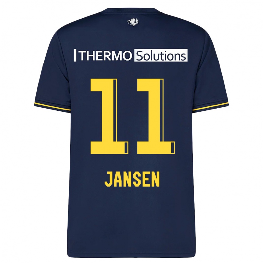 Kinder Fußball Renate Jansen #11 Marine Auswärtstrikot Trikot 2023/24 T-Shirt Luxemburg