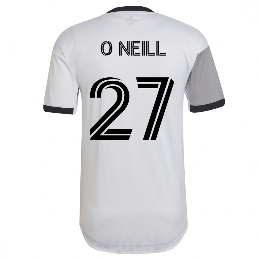 Kinder Fußball Shane O'neill #27 Weiß Auswärtstrikot Trikot 2023/24 T-Shirt Luxemburg