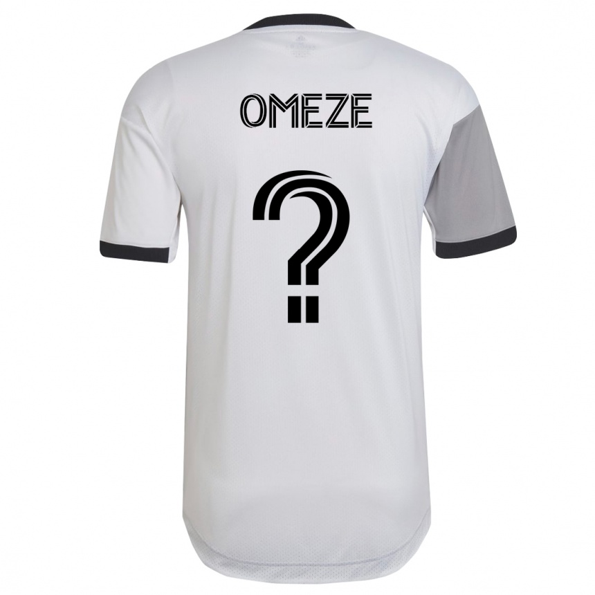 Kinder Fußball Chimere Omeze #0 Weiß Auswärtstrikot Trikot 2023/24 T-Shirt Luxemburg