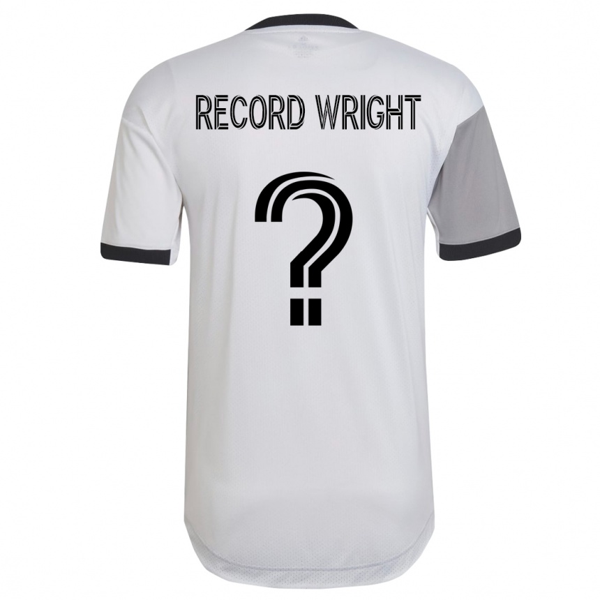 Kinder Fußball Kemari Record-Wright #0 Weiß Auswärtstrikot Trikot 2023/24 T-Shirt Luxemburg
