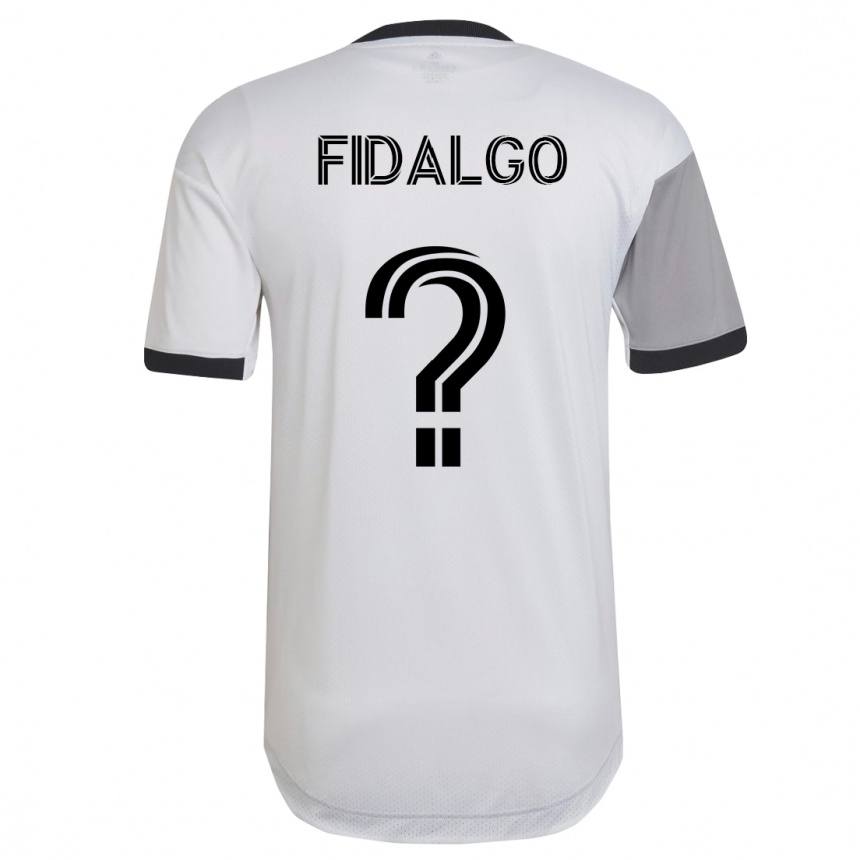 Kinder Fußball James Fidalgo #0 Weiß Auswärtstrikot Trikot 2023/24 T-Shirt Luxemburg