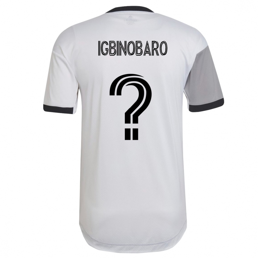 Kinder Fußball Philip Igbinobaro #0 Weiß Auswärtstrikot Trikot 2023/24 T-Shirt Luxemburg