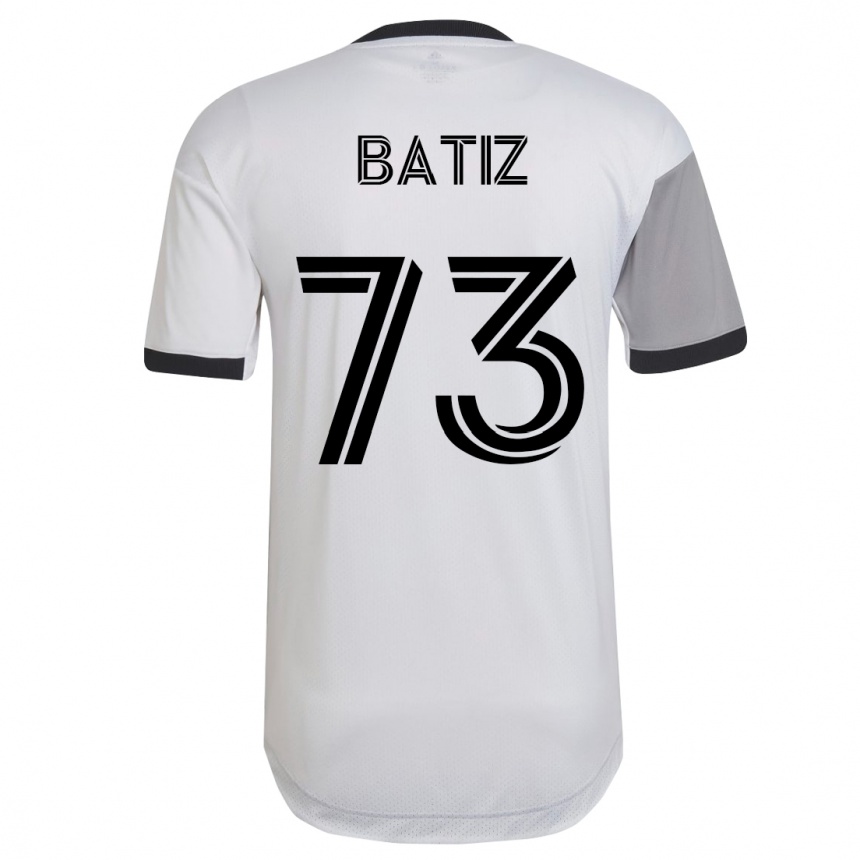 Kinder Fußball Jesus Batiz #73 Weiß Auswärtstrikot Trikot 2023/24 T-Shirt Luxemburg