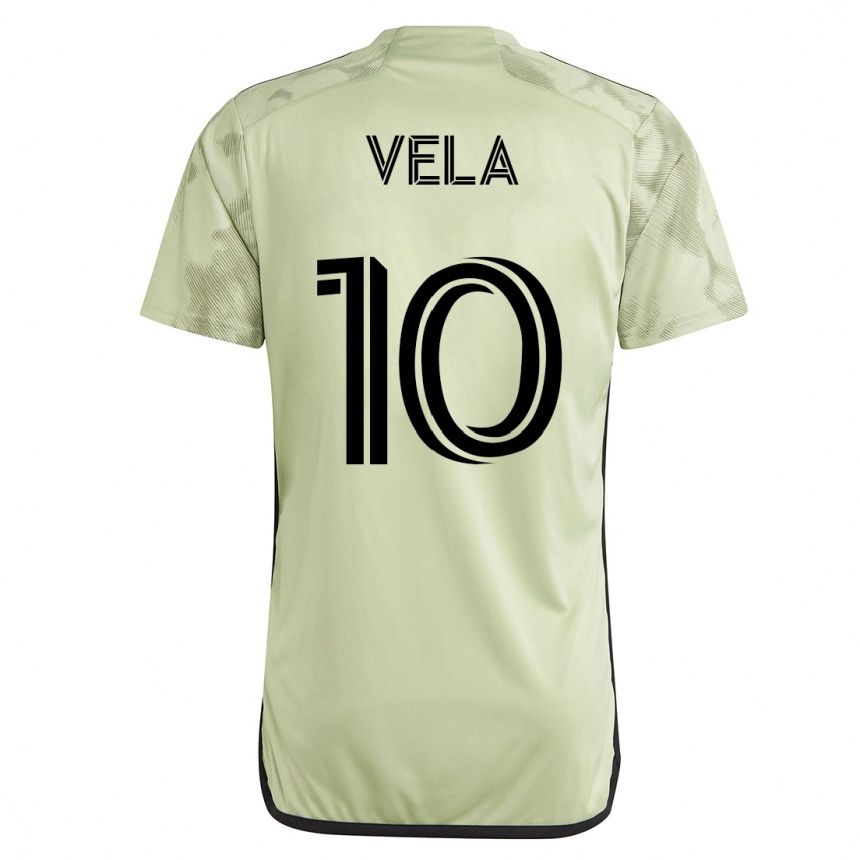 Kinder Fußball Carlos Vela #10 Grün Auswärtstrikot Trikot 2023/24 T-Shirt Luxemburg