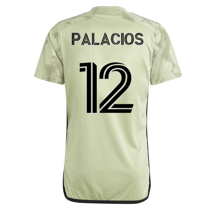 Kinder Fußball Diego Palacios #12 Grün Auswärtstrikot Trikot 2023/24 T-Shirt Luxemburg