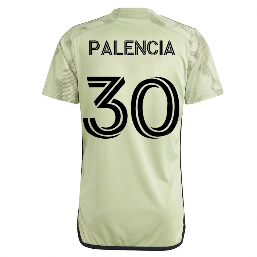 Kinder Fußball Sergi Palencia #30 Grün Auswärtstrikot Trikot 2023/24 T-Shirt Luxemburg