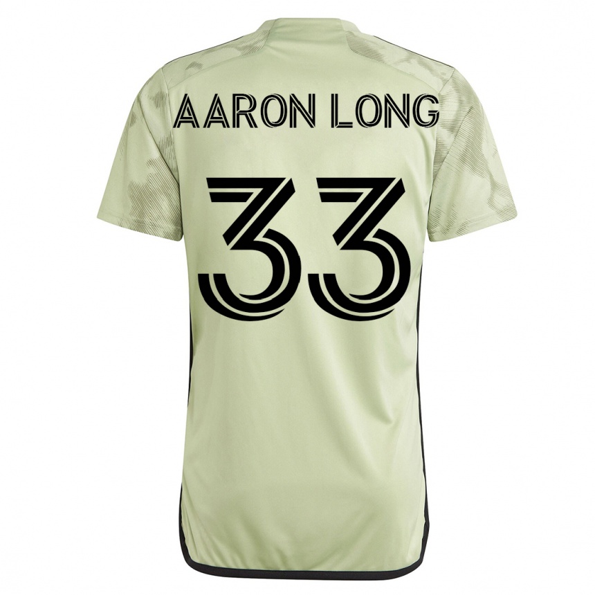 Kinder Fußball Aaron Long #33 Grün Auswärtstrikot Trikot 2023/24 T-Shirt Luxemburg