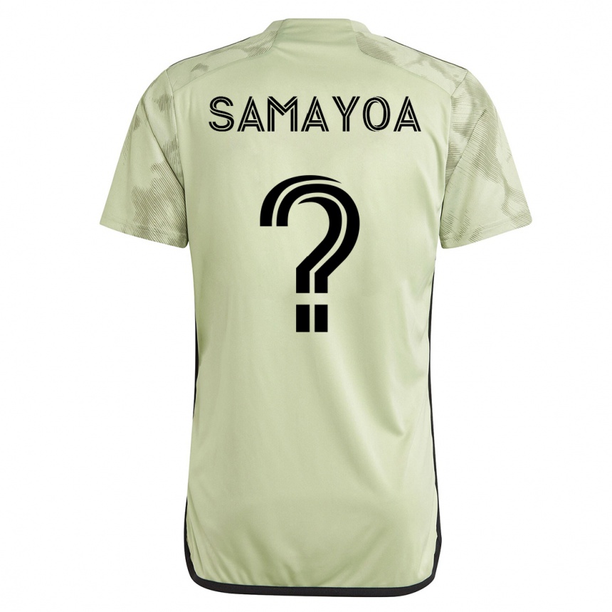 Kinder Fußball Adriano Samayoa #0 Grün Auswärtstrikot Trikot 2023/24 T-Shirt Luxemburg