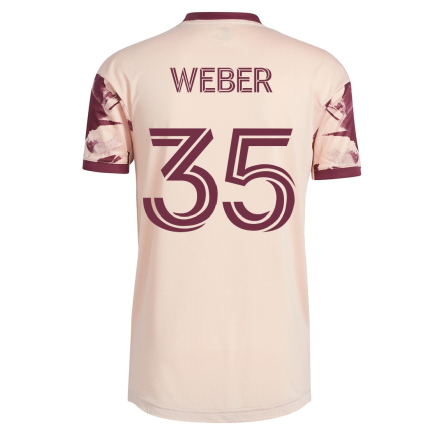 Kinder Fußball Tristan Weber #35 Cremefarben Auswärtstrikot Trikot 2023/24 T-Shirt Luxemburg