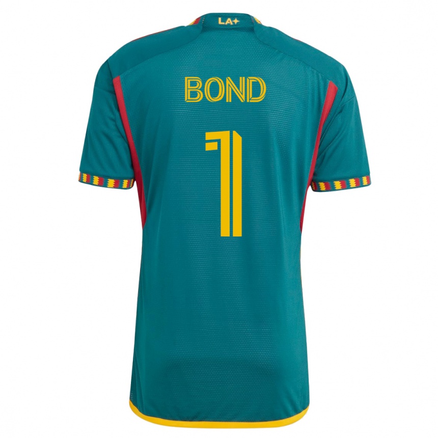 Kinder Fußball Jonathan Bond #1 Grün Auswärtstrikot Trikot 2023/24 T-Shirt Luxemburg