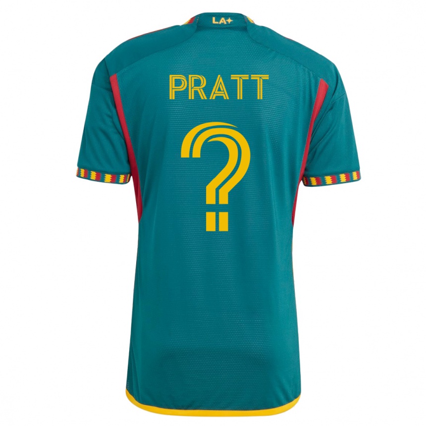 Kinder Fußball Owen Pratt #0 Grün Auswärtstrikot Trikot 2023/24 T-Shirt Luxemburg