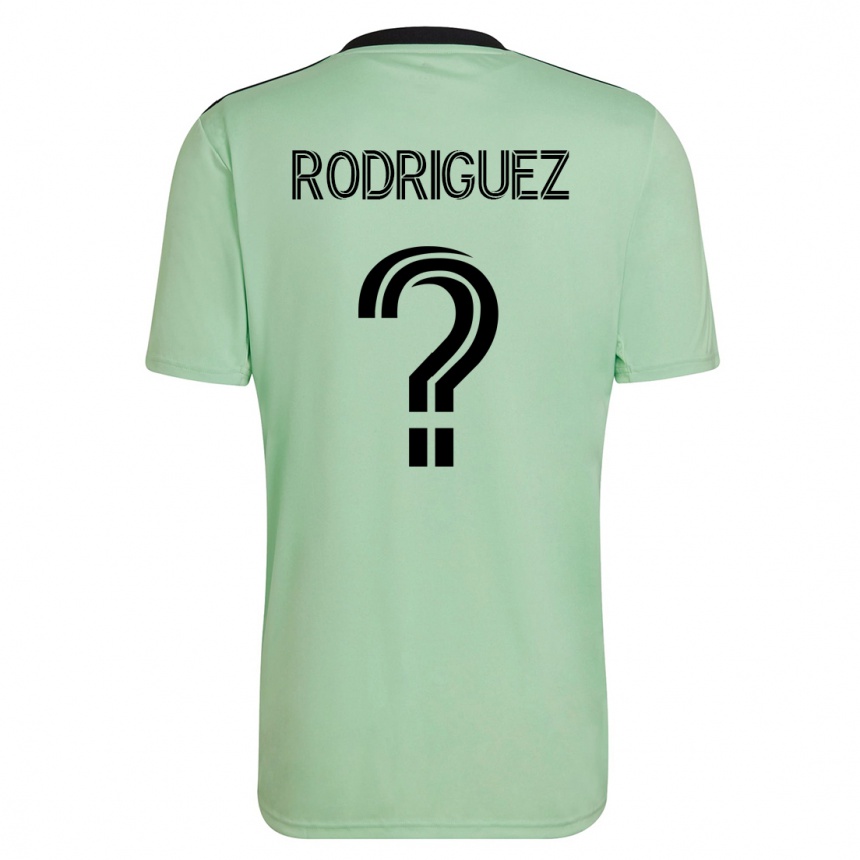 Kinder Fußball David Rodríguez #0 Hellgrün Auswärtstrikot Trikot 2023/24 T-Shirt Luxemburg