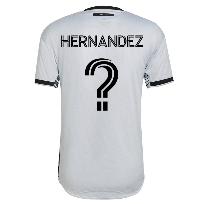 Kinder Fußball Oliver Hernandez #0 Weiß Auswärtstrikot Trikot 2023/24 T-Shirt Luxemburg