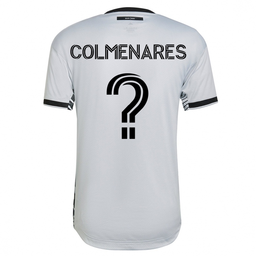Kinder Fußball Mateo Colmenares #0 Weiß Auswärtstrikot Trikot 2023/24 T-Shirt Luxemburg
