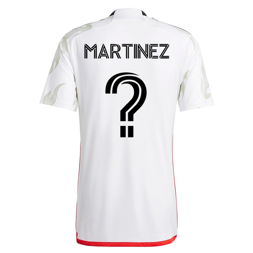 Kinder Fußball Jonathan Martinez #0 Weiß Auswärtstrikot Trikot 2023/24 T-Shirt Luxemburg
