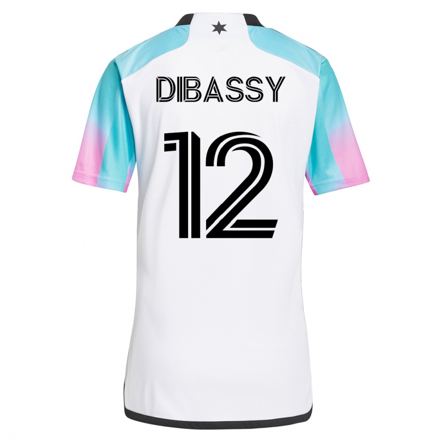 Kinder Fußball Bakaye Dibassy #12 Weiß Auswärtstrikot Trikot 2023/24 T-Shirt Luxemburg
