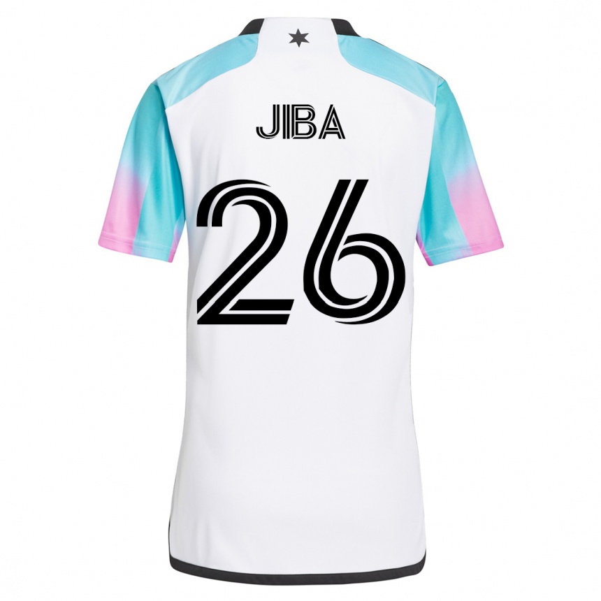 Kinder Fußball Ryen Jiba #26 Weiß Auswärtstrikot Trikot 2023/24 T-Shirt Luxemburg