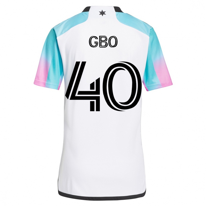 Kinder Fußball Cedrik Gbo #40 Weiß Auswärtstrikot Trikot 2023/24 T-Shirt Luxemburg