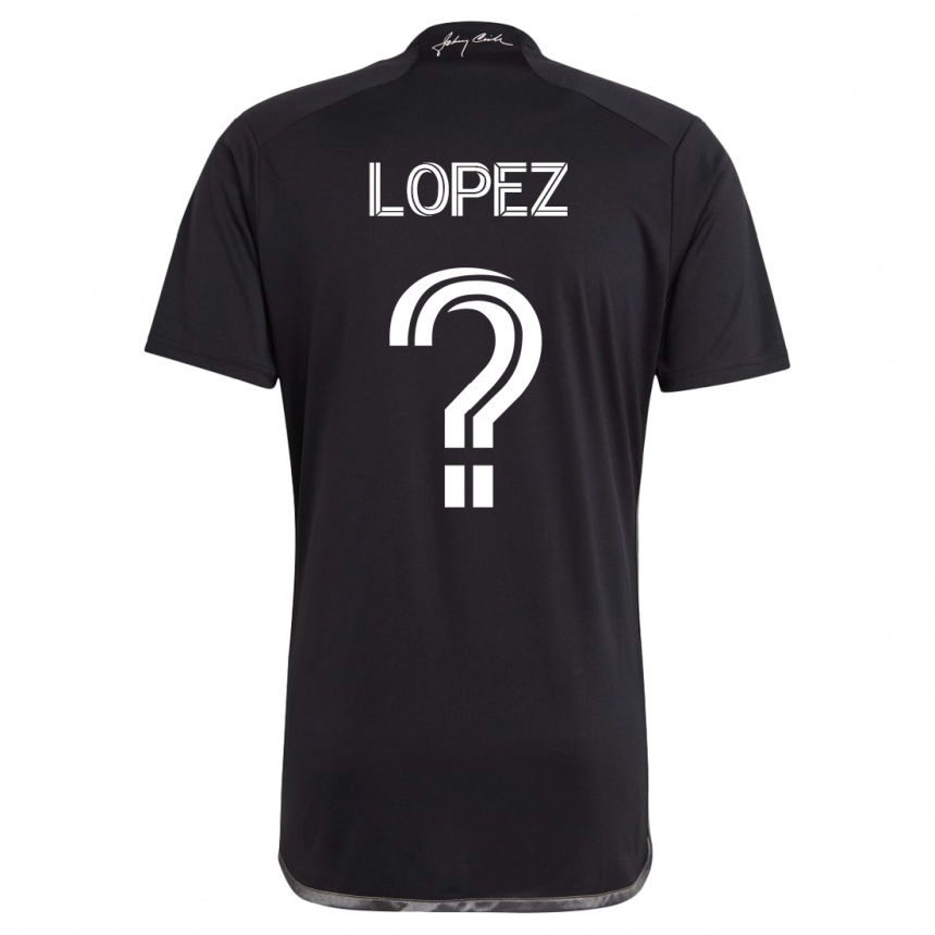 Kinder Fußball Alejandro Velazquez-Lopez #0 Schwarz Auswärtstrikot Trikot 2023/24 T-Shirt Luxemburg