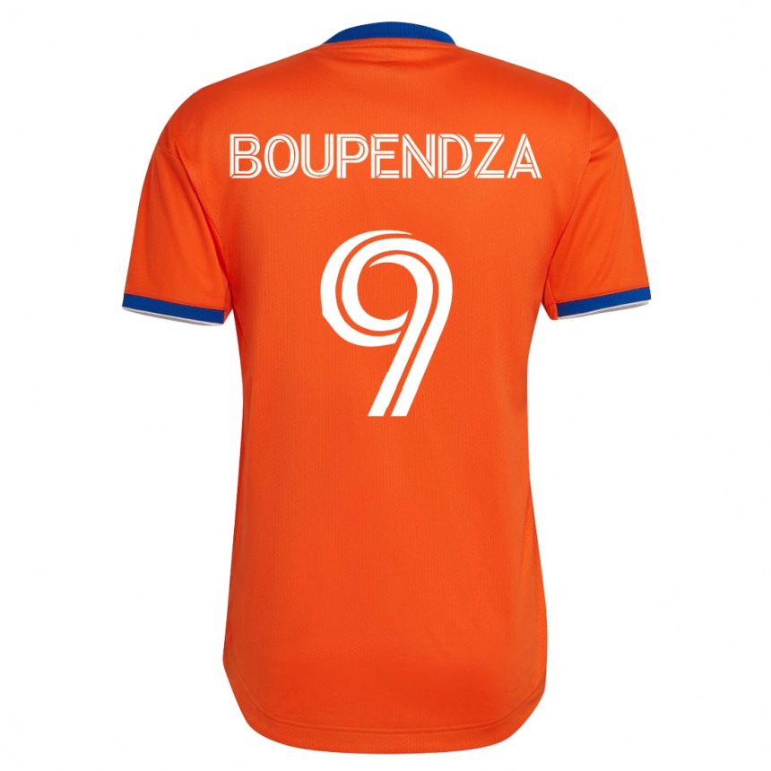 Kinder Fußball Aaron Boupendza #9 Weiß Auswärtstrikot Trikot 2023/24 T-Shirt Luxemburg