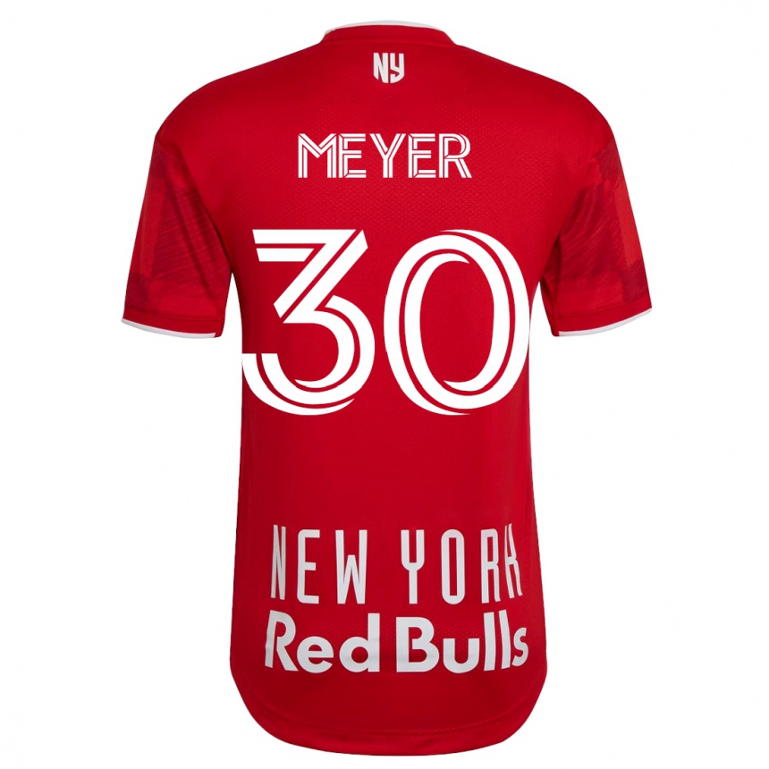 Kinder Fußball Will Meyer #30 Beige-Gold Auswärtstrikot Trikot 2023/24 T-Shirt Luxemburg