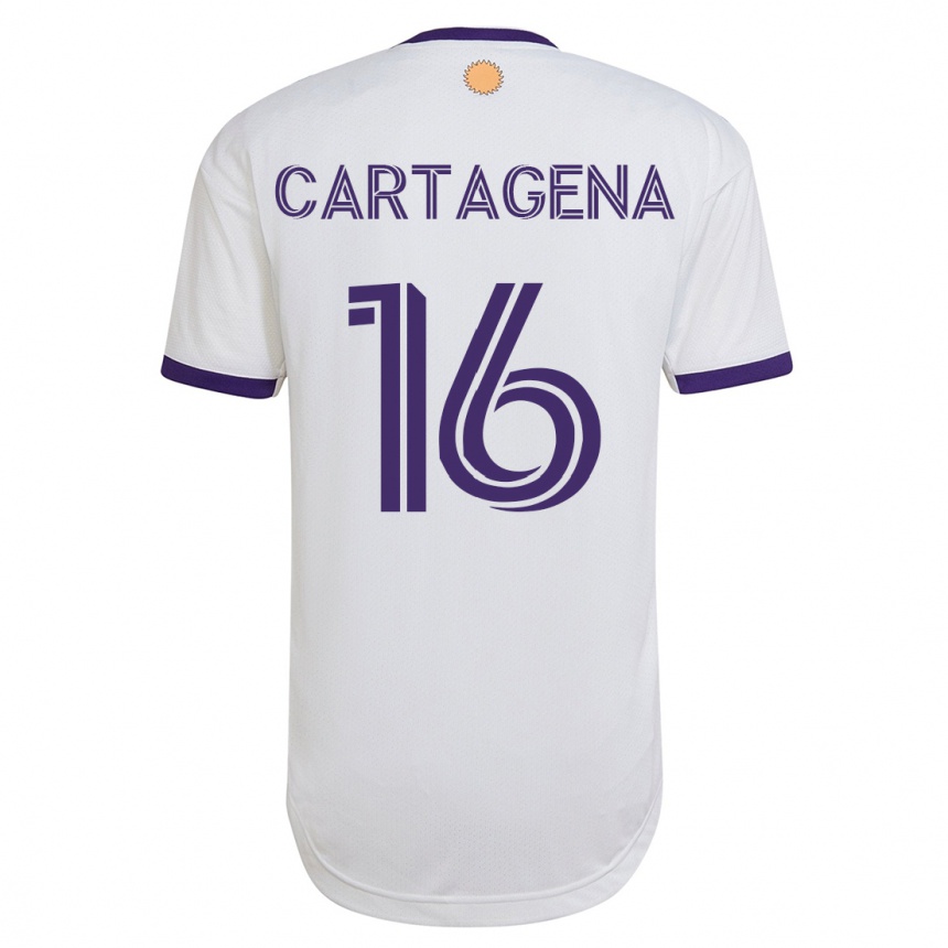 Kinder Fußball Wilder Cartagena #16 Weiß Auswärtstrikot Trikot 2023/24 T-Shirt Luxemburg