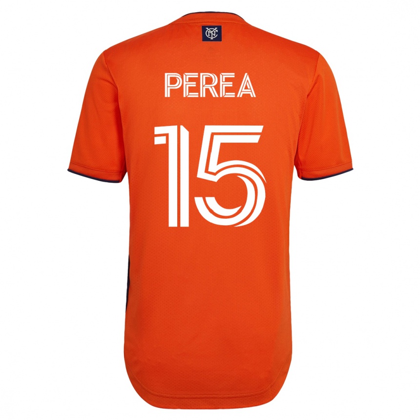 Kinder Fußball Andrés Perea #15 Schwarz Auswärtstrikot Trikot 2023/24 T-Shirt Luxemburg