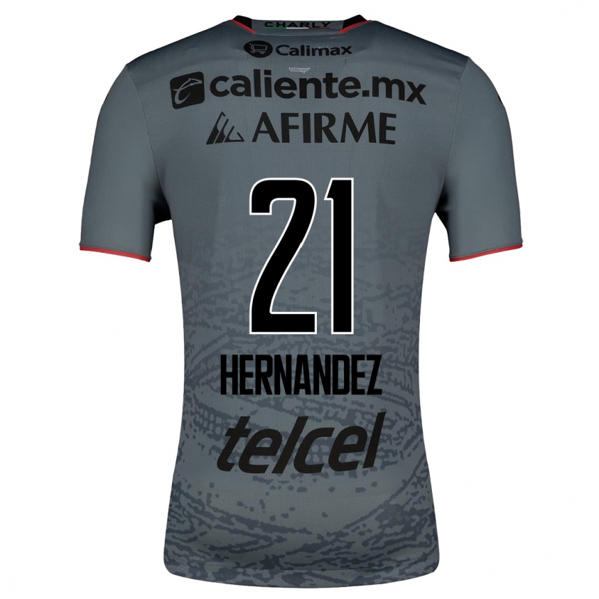 Kinder Fußball Inglis Hernández #21 Grau Auswärtstrikot Trikot 2023/24 T-Shirt Luxemburg