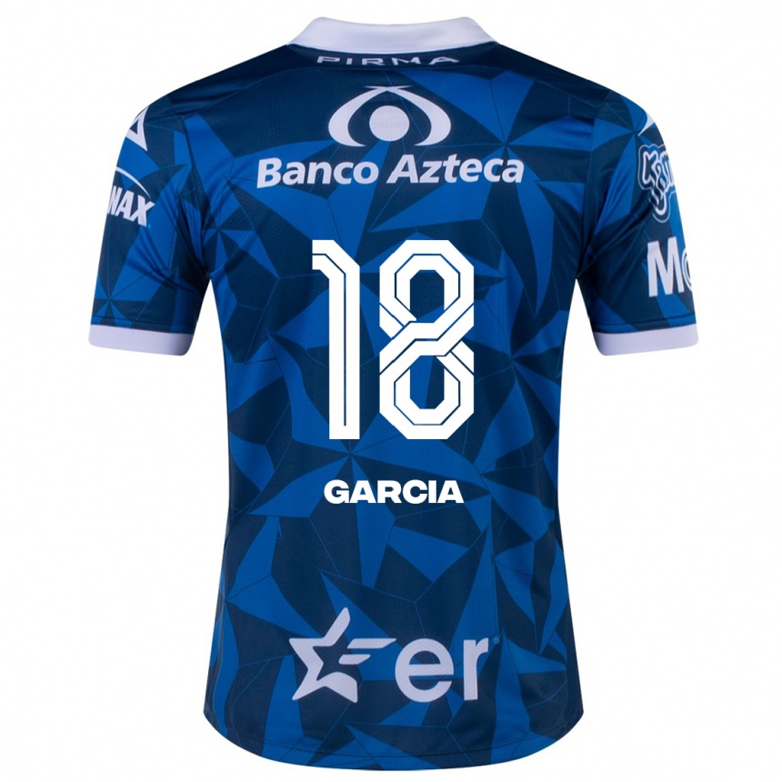 Kinder Fußball Luis García #18 Blau Auswärtstrikot Trikot 2023/24 T-Shirt Luxemburg