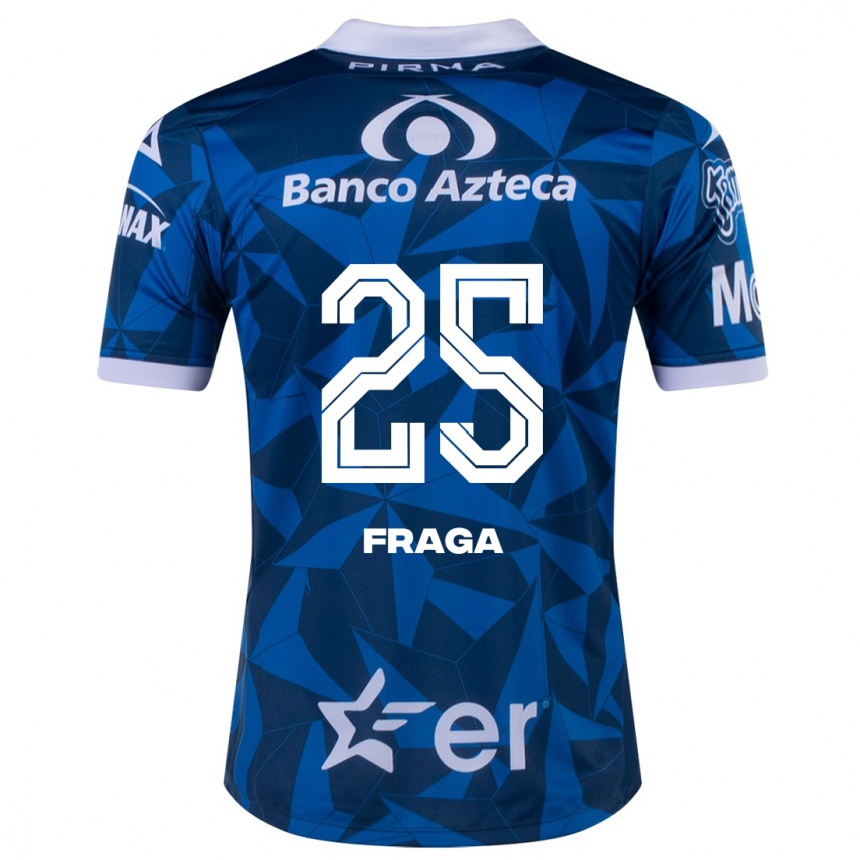 Kinder Fußball Miguel Fraga #25 Blau Auswärtstrikot Trikot 2023/24 T-Shirt Luxemburg